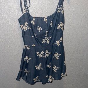 Windsor Navy Blue Floral Mini Dress